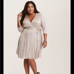 Metallic Torrid Wrap Dress 28W/torrid 5